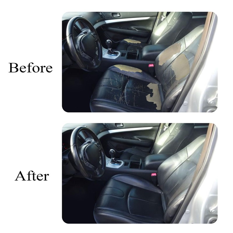 Priprilod Graphite Black Perforated Leather Driver Side Bottom Replacement seat