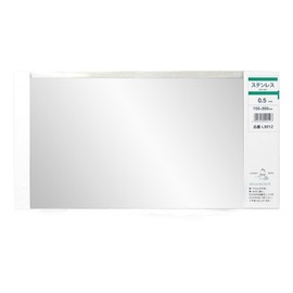 Q-Ho SUS430 Stainless Steel Plate Slim 5.9 x 11.8 inches (150 x 300 mm), L9012