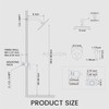 Airuida Single Function Shower Trim Kit Shower Faucet Set Wall