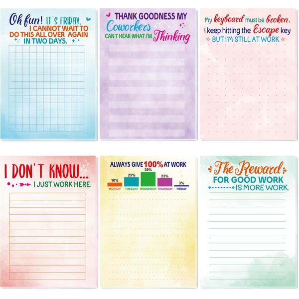 Funny Notepads with Sayings Novelty Memo Pads Christmas Gag for