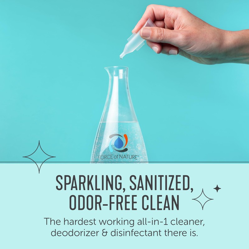 Force of Nature Multi-Purpose Cleaner, Disinfectant & Deodorizer Starter Kit
