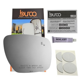 Fits 10-12 MZ CX7, 07-09 CX9 Right Pass Mirror Glass Lens w/Blind Spot Icon