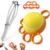 Auterflym Hand Grip Strengthener Exercise Set, White and Orange, Metal
