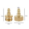 CuiCanfla 2 Pcs Lead-Free Brass Winterize Sprinkler Systems,Brass Blow Out