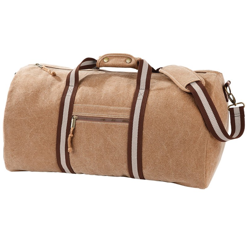 Quadra Vintage Canvas Holdall Duffle Bag - 45 Litres (One