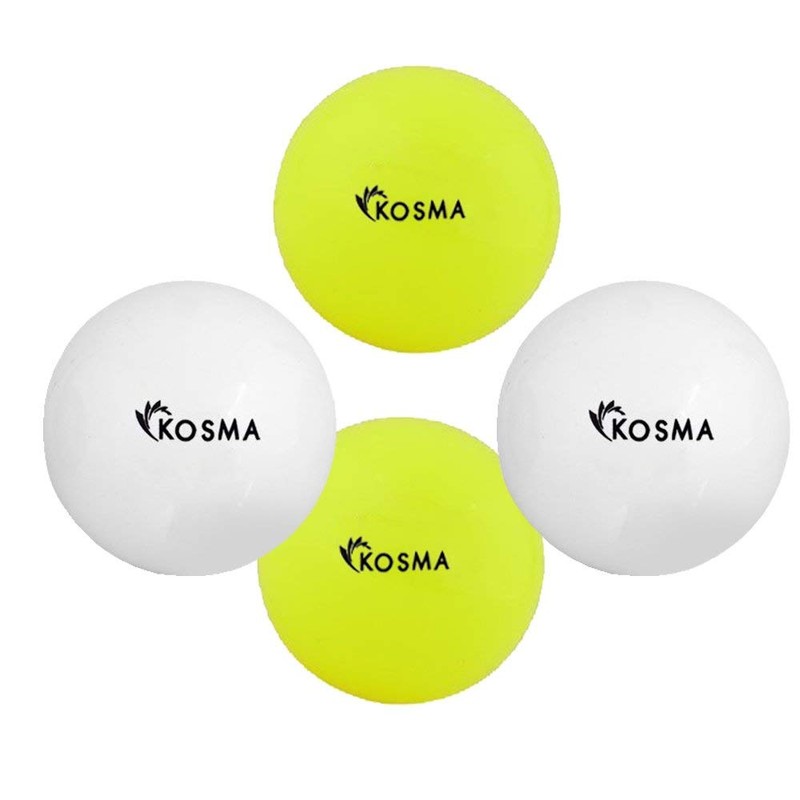 Kosma Set of 4 Smooth Hockey Balls | Outdoor Sports