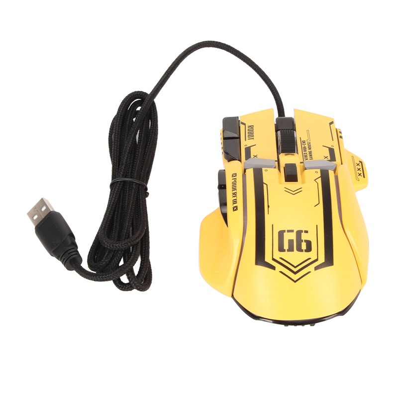 Wired Gaming Mouse 10 Button Macro Programmable 13 RGB Lighting