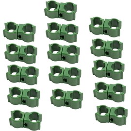 DIFEIUKI 50 Piece Set of 50 Posts, Fasteners, Connected Fixed, Orthogonal, Joints, Angle Fixed, Adjustable, Gardening Posts, Cross Band, Garden Post Clips, Suitable for 0.6 inch (16 mm) Diameter Tubes