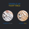 DAFFODILY® Signature Dessert Forks - Silver, Elegant Addition to Your