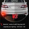 PGTOPONE Upgrade LED Rear Bumper Reflectors Light Fog Brake Tail