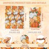 Sinmoe 200 Pcs Autumn Pumpkin Paper Guest Napkin Disposable Hand