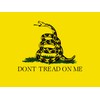 StickerTalk Gadsden Flag Vinyl Sticker, 12 inches by 9 inches