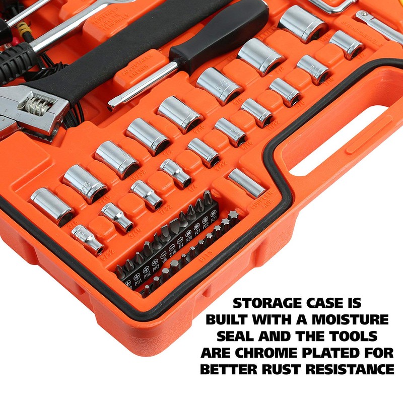 GreatNeck MS125 125 Piece Marine Tool Set, Complete With High