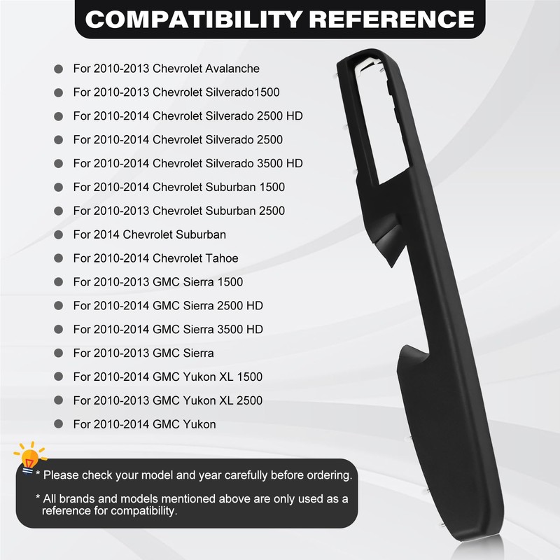 80994 Front Driver Side Door Armrest Handle Compatible with 2010-2014