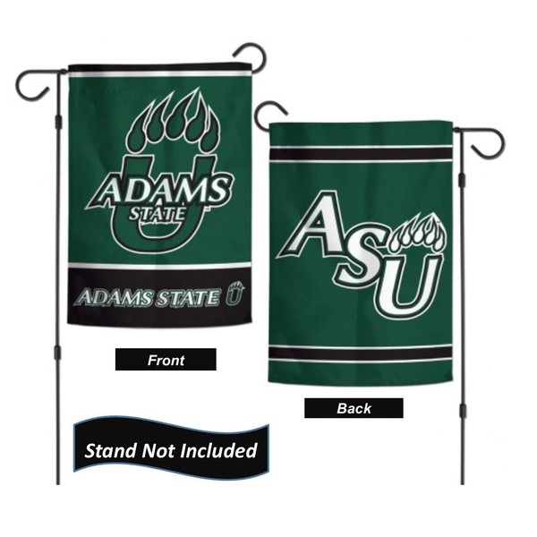 Adams State University Grizzlies 12.5” x 18" Double Sided Yard and Garden College Banner Flag is Printed in The USA