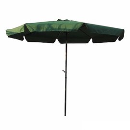 All Weather Market Umbrella Outdoor Patio Crank Lift Push Button Tilt 10 Ft | Forest Green Color Anti Rust Powder Coated Frame Fade UV Water Proof Stable Air Vent Modern & Casual Style