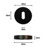ONYX DESIGN Keyhole Escutcheon on Matt Black Keyhole Cover on