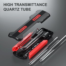 DONGKER Aquarium Cleaning Light, 9W 15W and 22W UV Disinfection Submersible Light with Timer, Clean Light Lamp with External 3/6/12/24 Hour Timer for Pond Fish Tank