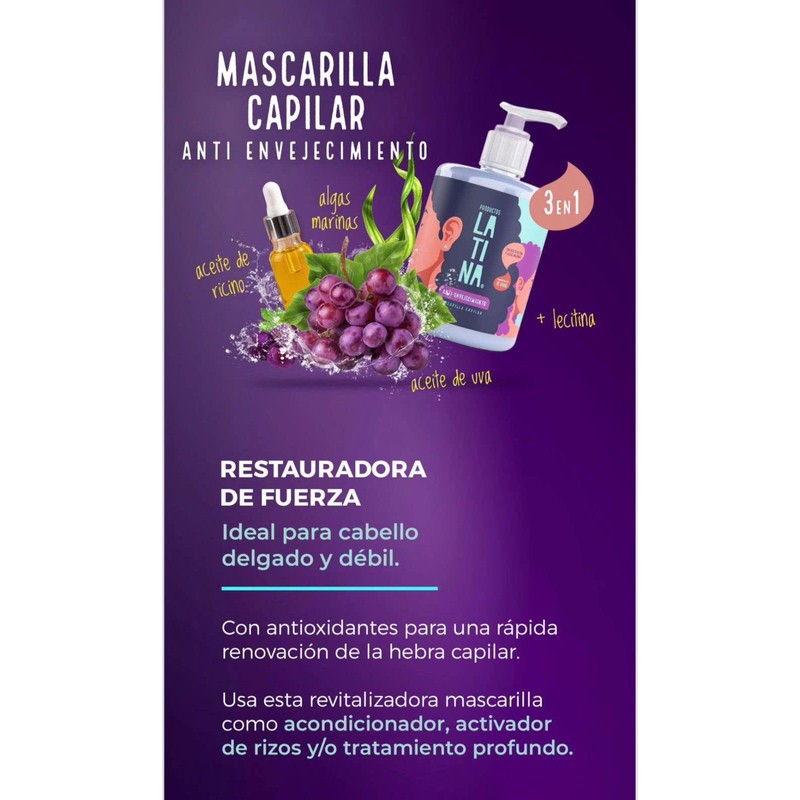 Mascarilla LATINA Anti-envejecimiento