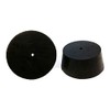 GSC International RS-12-1 Black Stoppers Rubber, #12, 1 Hole, 1
