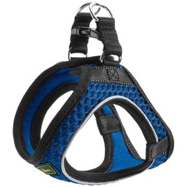 HUNTER Hilo Comfort Harness for Small Dogs, with Mesh Material and Reflective Elements, Blue, S