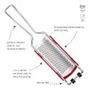 triangle Fine Grater with Removable Catcher - Ultra-Sharp Stainless Steel
