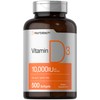 Horbäach Vitamin D3 10000 IU | 500 Softgels | Non-GMO,