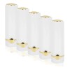 Tubo De Bálsamo Labial Blanco, Portátil, Vacío, 5 Unidades