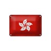 Tin Sign 18 x 12 cm Hong Kong Flag of