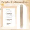 Benehair Ponytail Hairpiece, 66 cm Braid Extension with Clip, Straight,