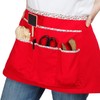 La Short Cord Eline Gardeners Apron Red Liberty 64 x