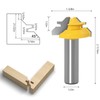 3PCS 1/2in Shank Router Bit 45 Degree Glue Joint Lock