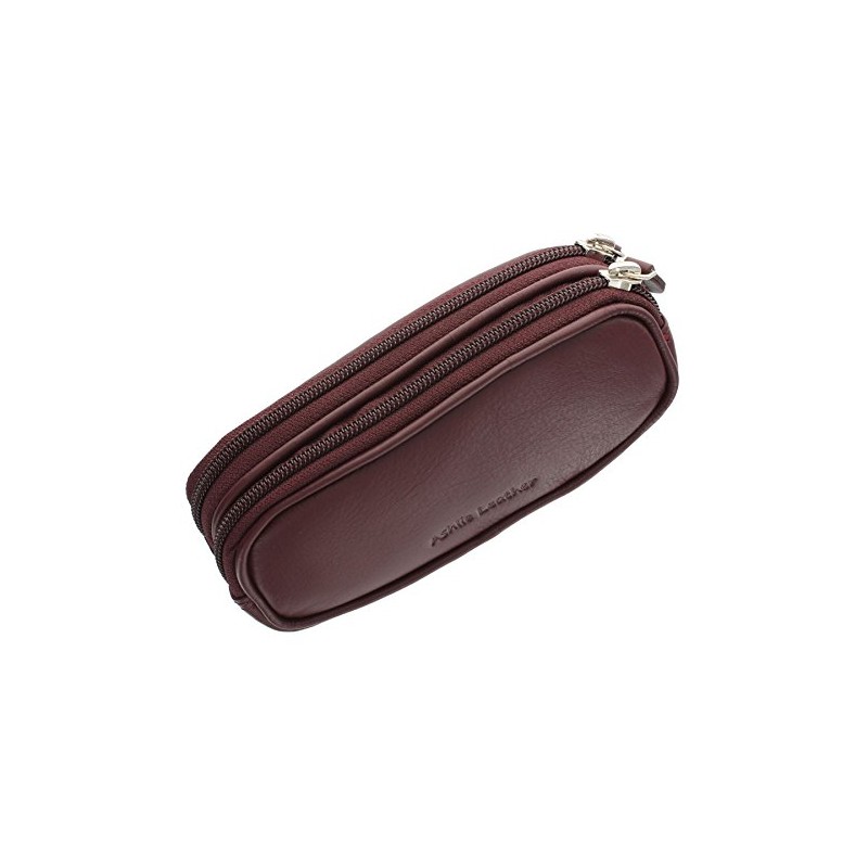 Ashlie Leather Double Spectacles Case 4301_21 Mulberry