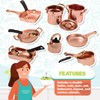 CP Toys 13 Piece Plastic Copper Look Cookware Set for