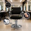 Raganet Silla Hidráulica Profesional Barbería Salón Belleza Base Metálica Redonda