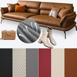 Leather Repair Patch 17.7x39.4 Breathable Perforated Adhesive Self-Adhesive Repair Patch, Furniture Couch Car Seats Office Chairs Sofa Repair Patch Refurbished Patch