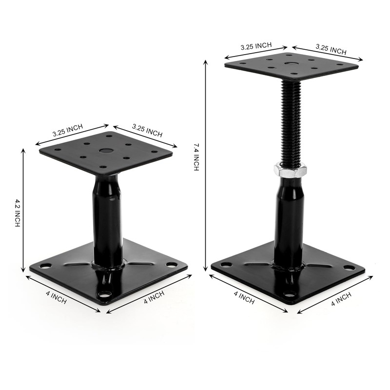 Yarlung 4 Pack Adjustable Support Jacks for Floor, Heavy Duty