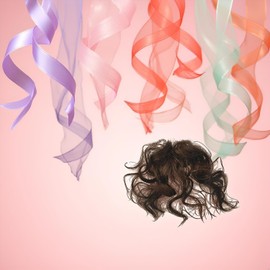 Brown Fake Fringe, Natural Fluffy Curly Fake Fringe Bang Girls Clip-in Hair Extension Hairpiece Light Hairpieces Hair Extensions, Wigs and Accessories