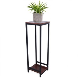ZAWAYINE Plant Stand 2 Tier Tall Indoor 40.16" Metal Corner Plant Stands for Outdoor Multiple Plants Tiered Flower Pot Pedestal Display Holder Planter Rack Shelf for Living Room Patio Garden Black
