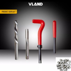 VLAND Metric Thread Repair Insert Kit M5 M6 M8 M10 M12 Helicoil 131pcs Car Coil Tool