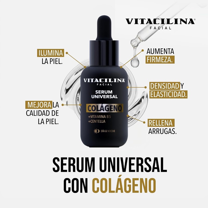 Vitacilina Serum Universal │ Colágeno + Vit. B5 + Centella