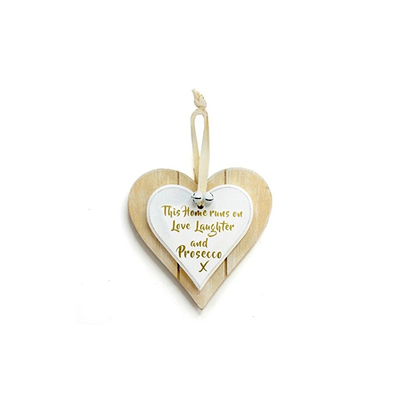 THIS HOME RUNS ON LOVE LAUGHTER AND PROSECCO DOUBLE LAYERED