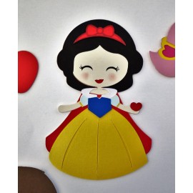 Princess Snow White Die Cut Cut Paper Doll Scrapbook Embellishment