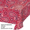 Creative Converting 329662 Red Paisley Print Plastic Tablecloth
