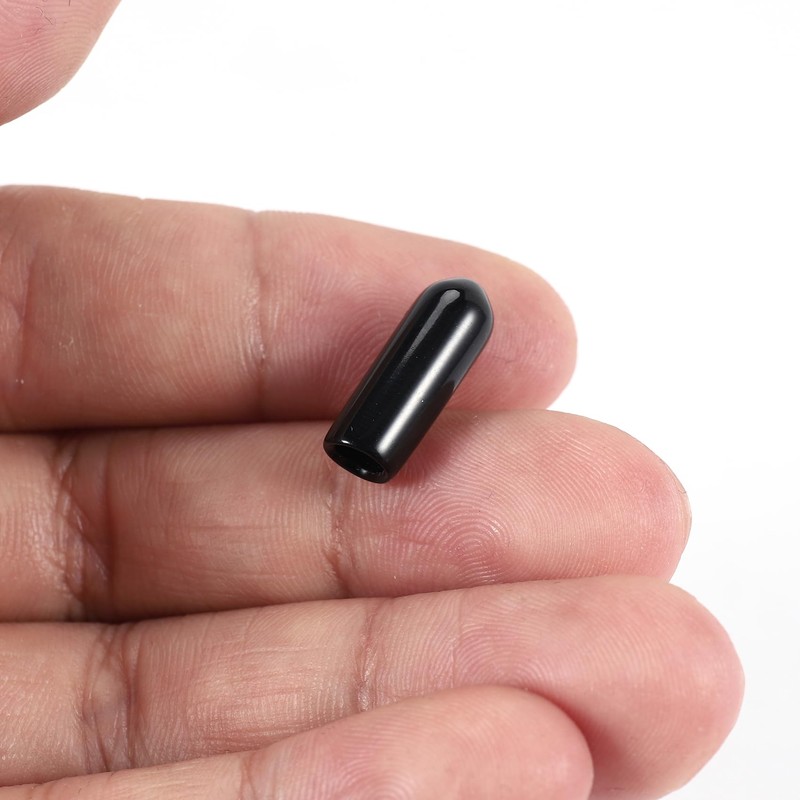 CeaHoify 100Pcs Rubber End Caps 4Mm ID PVC Round Tube