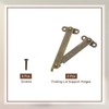 sourcing map 2Pcs 3.2" Folding Lid Support Hinges, Lift Up