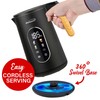 Brentwood 1100W 1.7L Cordless Cool Touch Digital Kettle with Stainless