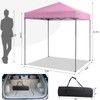 Tangkula 6.6x6.6 Ft Pop Up Canopy, 1 Person Instant Setup