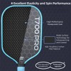 Toolzia T700 Carbon Fiber Pickleball Paddle Frosted Surface Racket with
