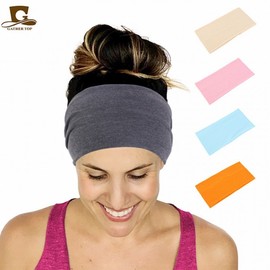 Unisex Sports Headband for Yoga & Fitness - Wide Sweat-Absorbing Headgear One Size/Pink 15ea